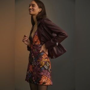 Anthropologie sequin mini dress